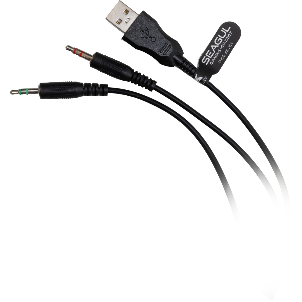 Przewodowe słuchawki Baracuda SEAGUL USB jack 3,5 mm